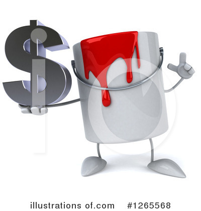 Paint Can Character Clipart #1265568 by Julos
