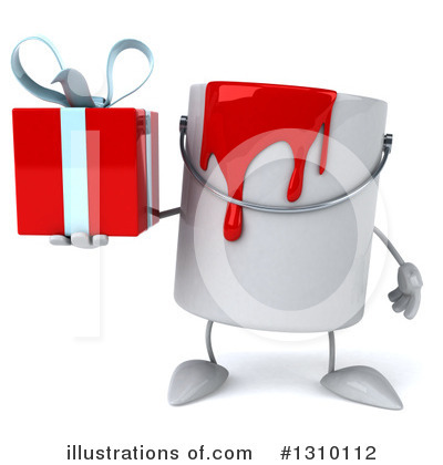 Royalty-Free (RF) Paint Can Clipart Illustration by Julos - Stock Sample #1310112