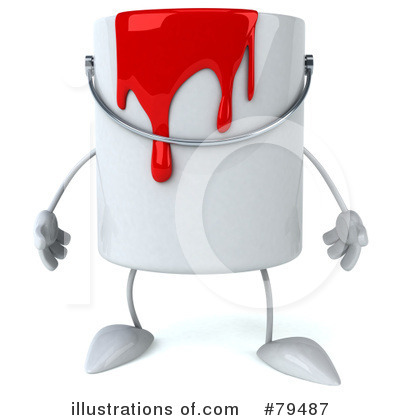 Paint Can Character Clipart #79487 by Julos