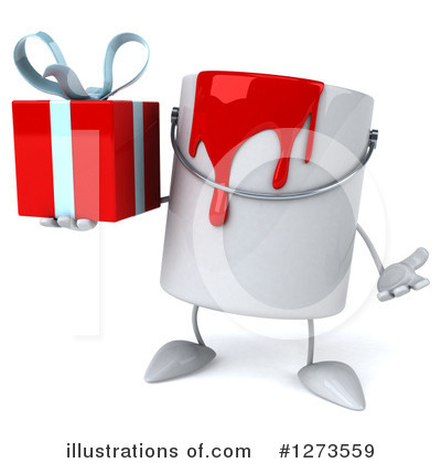 Paint Can Character Clipart #1273559 by Julos