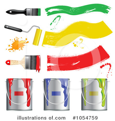 Paintbrush Clipart #1054759 by vectorace