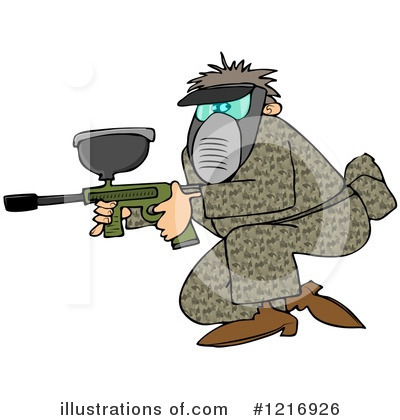 Royalty-Free (RF) Paintball Clipart Illustration by djart - Stock Sample #1216926