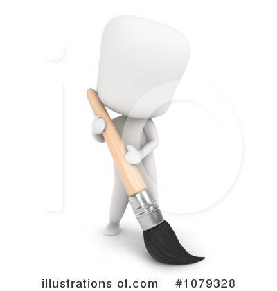 Royalty-Free (RF) Paintbrush Clipart Illustration by BNP Design Studio - Stock Sample #1079328