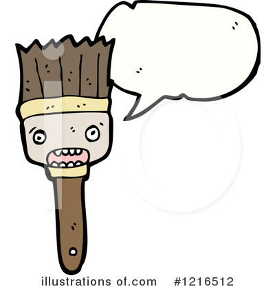 Royalty-Free (RF) Paintbrush Clipart Illustration by lineartestpilot - Stock Sample #1216512