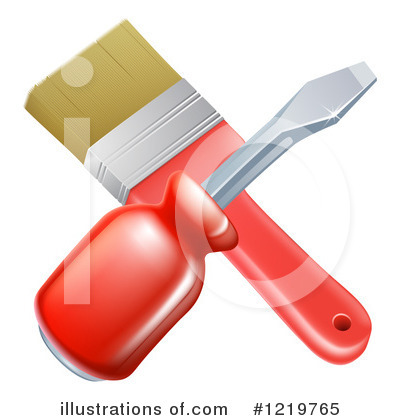 Royalty-Free (RF) Paintbrush Clipart Illustration by AtStockIllustration - Stock Sample #1219765