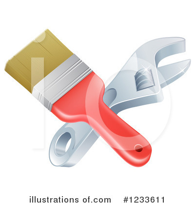 Royalty-Free (RF) Paintbrush Clipart Illustration by AtStockIllustration - Stock Sample #1233611