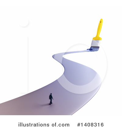 Royalty-Free (RF) Paintbrush Clipart Illustration by Mopic - Stock Sample #1408316