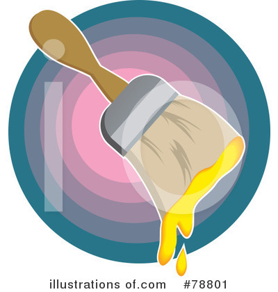 Royalty-Free (RF) Paintbrush Clipart Illustration by Prawny - Stock Sample #78801
