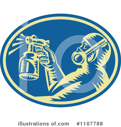 Spray Painter Clipart #1107788 by patrimonio
