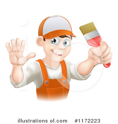Painter Clipart #1172223 by AtStockIllustration