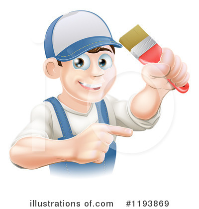 Royalty-Free (RF) Painter Clipart Illustration by AtStockIllustration - Stock Sample #1193869