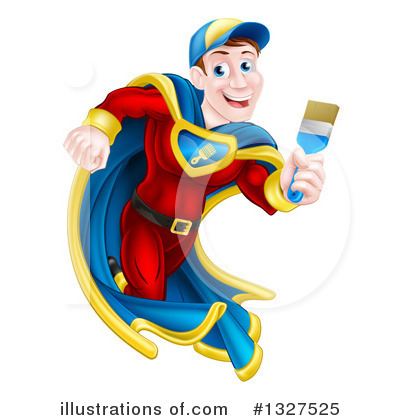 Royalty-Free (RF) Painter Clipart Illustration by AtStockIllustration - Stock Sample #1327525