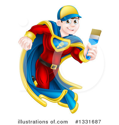 Super Man Clipart #1331687 by AtStockIllustration