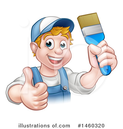 Royalty-Free (RF) Painter Clipart Illustration by AtStockIllustration - Stock Sample #1460320