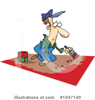 Royalty-Free (RF) Painting Clipart Illustration by toonaday - Stock Sample #1047140