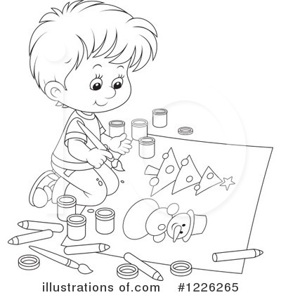 Royalty-Free (RF) Painting Clipart Illustration by Alex Bannykh - Stock Sample #1226265