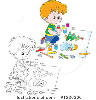 Royalty-Free (RF) Painting Clipart Illustration by Alex Bannykh - Stock Sample #1226266