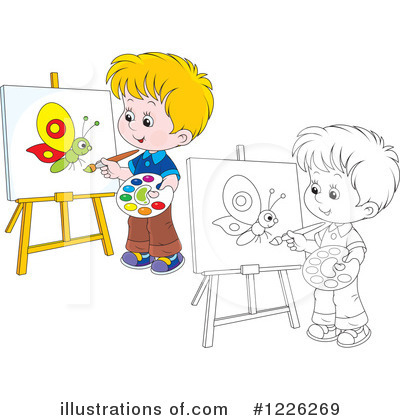 Royalty-Free (RF) Painting Clipart Illustration by Alex Bannykh - Stock Sample #1226269