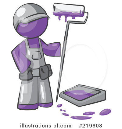 Painter Clipart #219608 by Leo Blanchette