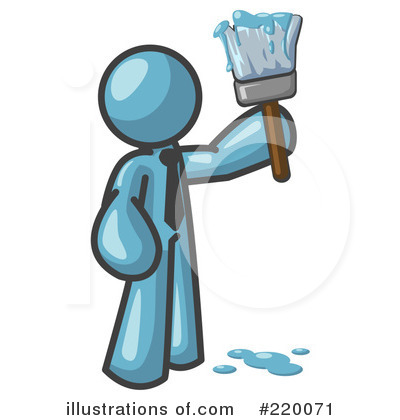 Royalty-Free (RF) Painting Clipart Illustration by Leo Blanchette - Stock Sample #220071