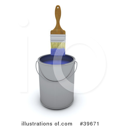 Royalty-Free (RF) Painting Clipart Illustration by KJ Pargeter - Stock Sample #39671