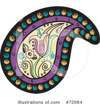 Royalty-Free (RF) Paisley Clipart Illustration by inkgraphics - Stock Sample #72064