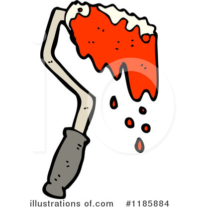 Royalty-Free (RF) Pait Roller Clipart Illustration by lineartestpilot - Stock Sample #1185884