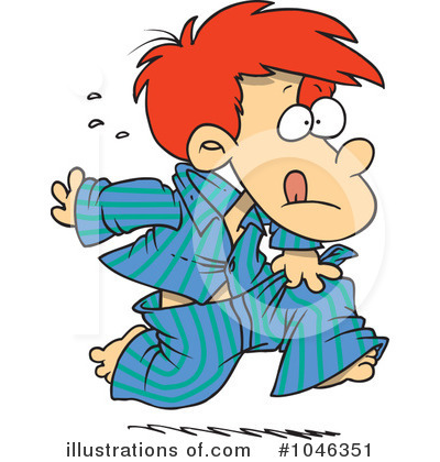 Royalty-Free (RF) Pajamas Clipart Illustration by toonaday - Stock Sample #1046351