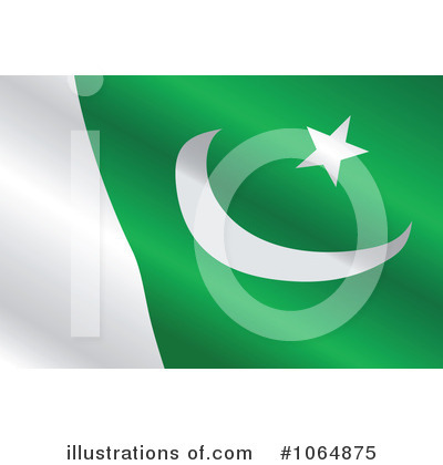 Royalty-Free (RF) Pakistan Flag Clipart Illustration by Vector Tradition SM - Stock Sample #1064875