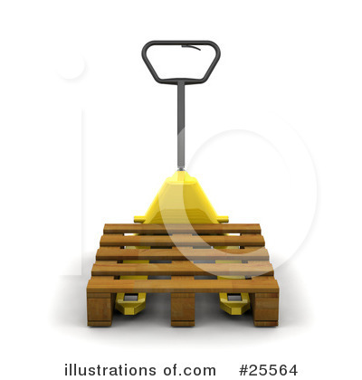 Royalty-Free (RF) Pallet Truck Clipart Illustration by KJ Pargeter - Stock Sample #25564