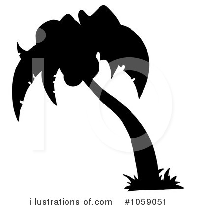 Royalty-Free (RF) Palm Tree Clipart Illustration by Hit Toon - Stock Sample #1059051