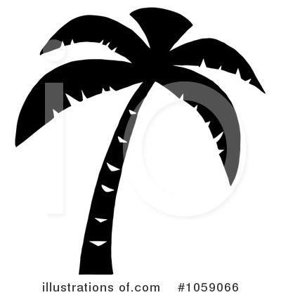 Royalty-Free (RF) Palm Tree Clipart Illustration by Hit Toon - Stock Sample #1059066