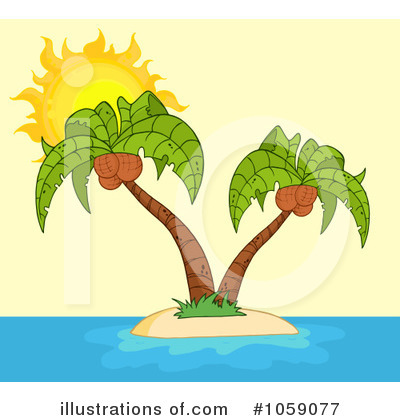 Royalty-Free (RF) Palm Tree Clipart Illustration by Hit Toon - Stock Sample #1059077