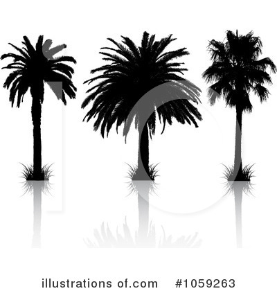 Royalty-Free (RF) Palm Tree Clipart Illustration by KJ Pargeter - Stock Sample #1059263
