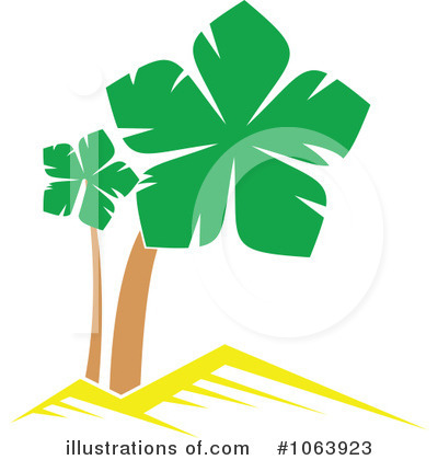 Royalty-Free (RF) Palm Tree Clipart Illustration by Vector Tradition SM - Stock Sample #1063923