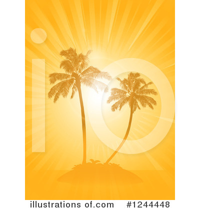 Palm Trees Clipart #1244448 by elaineitalia