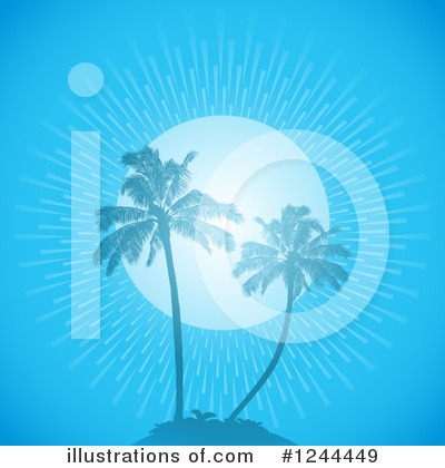 Palm Trees Clipart #1244449 by elaineitalia