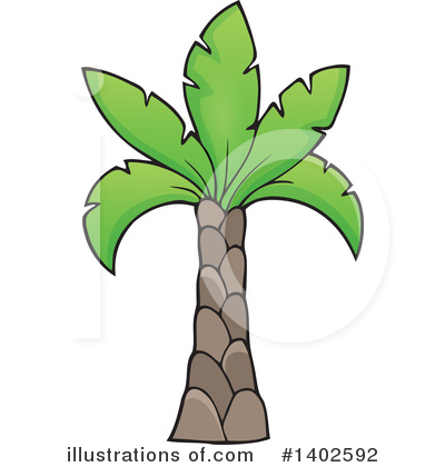 Royalty-Free (RF) Palm Tree Clipart Illustration by visekart - Stock Sample #1402592