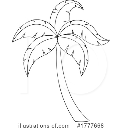 Royalty-Free (RF) Palm Tree Clipart Illustration by Hit Toon - Stock Sample #1777668