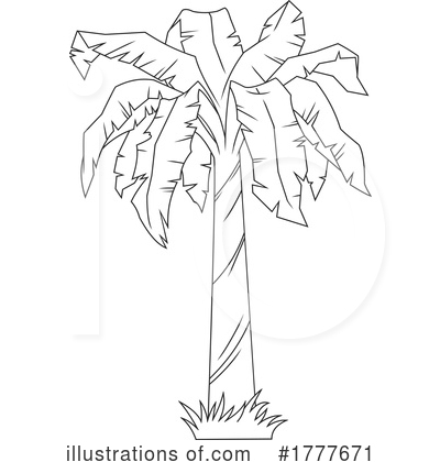 Royalty-Free (RF) Palm Tree Clipart Illustration by Hit Toon - Stock Sample #1777671