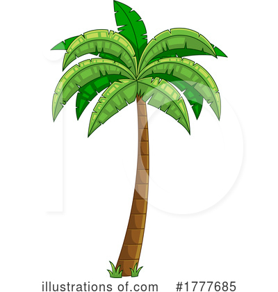 Royalty-Free (RF) Palm Tree Clipart Illustration by Hit Toon - Stock Sample #1777685