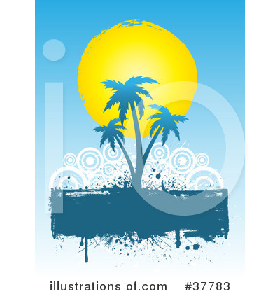 Royalty-Free (RF) Palm Tree Clipart Illustration by KJ Pargeter - Stock Sample #37783