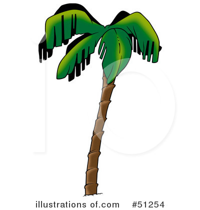Royalty-Free (RF) Palm Tree Clipart Illustration by dero - Stock Sample #51254