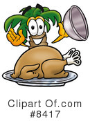 Palm Tree Mascot Clipart #8417 by Mascot Junction