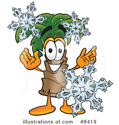 Royalty-Free (RF) Palm Tree Mascot Clipart Illustration by Mascot Junction - Stock Sample #8419