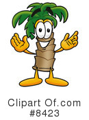 Palm Tree Mascot Clipart #8423 by Mascot Junction