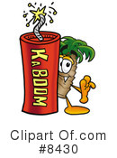 Palm Tree Mascot Clipart #8430 by Mascot Junction