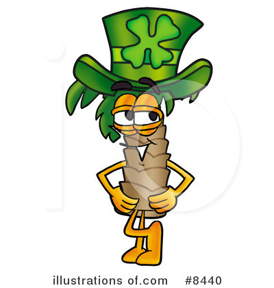 Royalty-Free (RF) Palm Tree Mascot Clipart Illustration by Mascot Junction - Stock Sample #8440