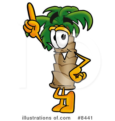 Royalty-Free (RF) Palm Tree Mascot Clipart Illustration by Mascot Junction - Stock Sample #8441
