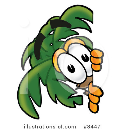 Royalty-Free (RF) Palm Tree Mascot Clipart Illustration by Mascot Junction - Stock Sample #8447